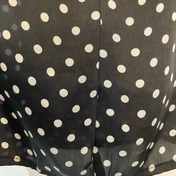 Ruby Ribbon black/white polka dot women’s sleeveless top in excellent condition - Picture 4 of 8